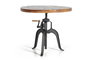 GINER Y COLOMER Table de salle à manger en bois de manguier naturel et métal noir